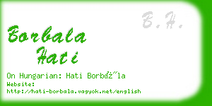 borbala hati business card